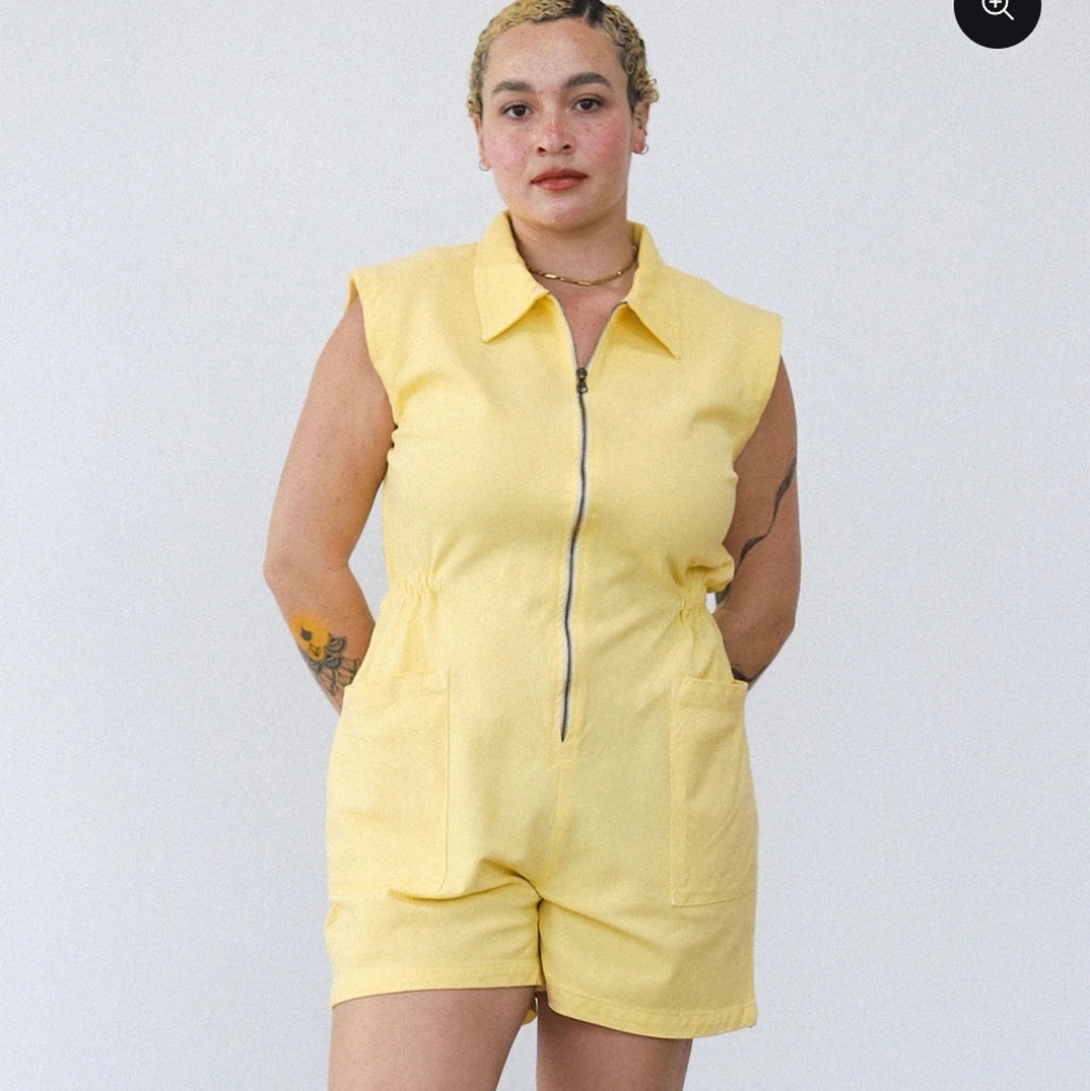 Noble Yellow Tanksuit Romper M